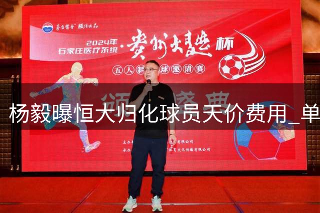 杨毅曝恒大归化球员天价费用 单个转籍费超李凯尔十倍